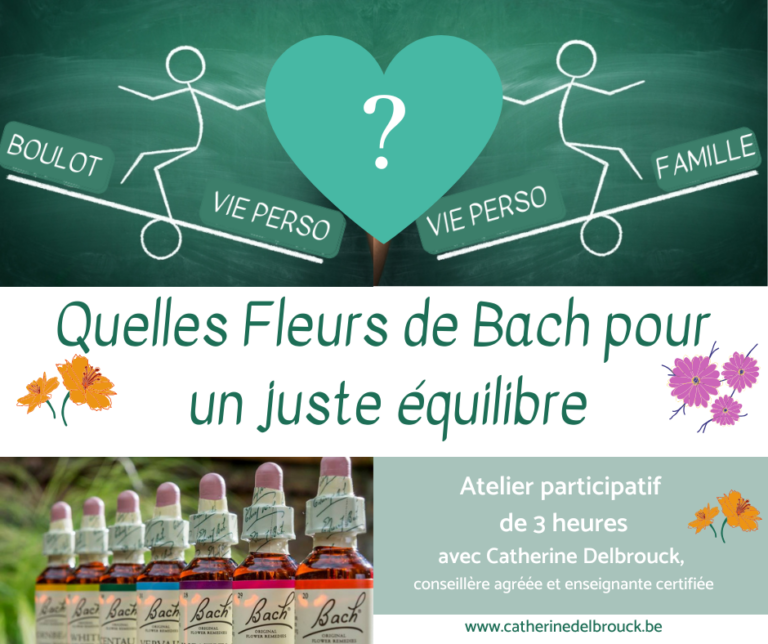 13 septembre : Quelles Fleurs de Bach pour retrouver l&rsquo;équilibre entre toutes vos vies ?